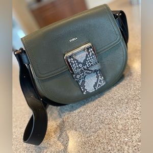 Furla Genuine Leather Crossbody Purse